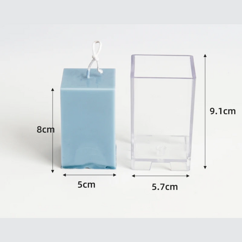 Moldes para Vela Acrílico Modernos Cuadrados