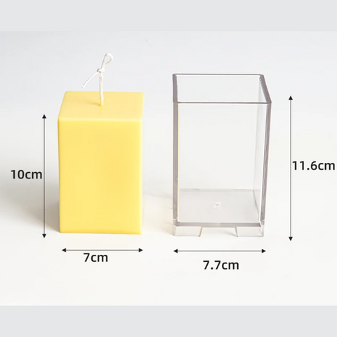 Moldes para Vela Acrílico Modernos Cuadrados