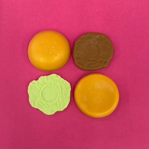 molde para hamburguesa en 3D para velas. Moldemania