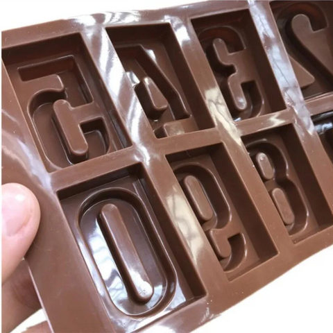 Molde para Chocolate de Números Molde de Silicón