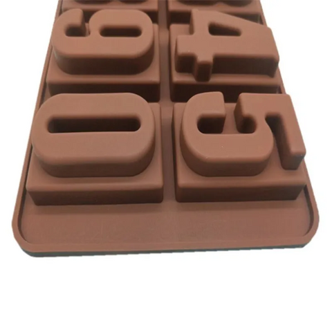 Molde para Chocolate de Números Molde de Silicón