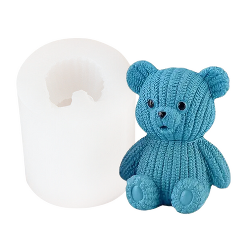 Molde Peluche Mini Oso de Tela 3D