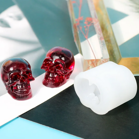 Molde Mini Calavera 3D para Velas