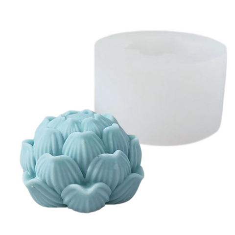 Molde de Silicón Esfera Flor de Loto 3D Chica