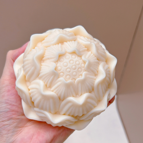 Molde de Silicón para Flor de Loto en Esfera Jumbo 3D