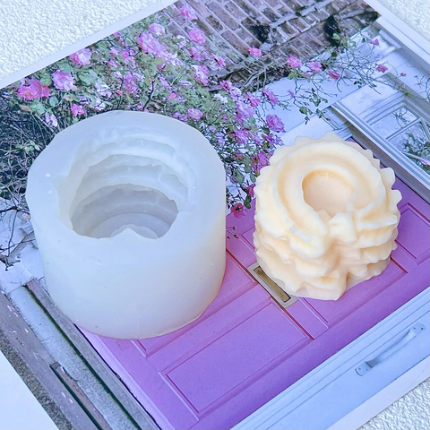 Molde de Galleta Pastiseta 3D para Fondant, Molde de Silicón para Vela