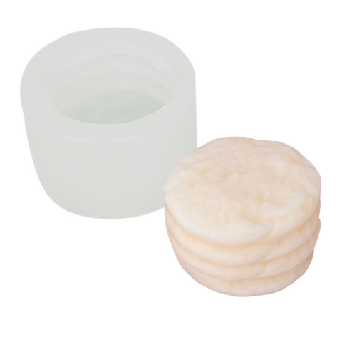 Molde de Galleta Polvorones 3D para Fondant, Vela de Silicón