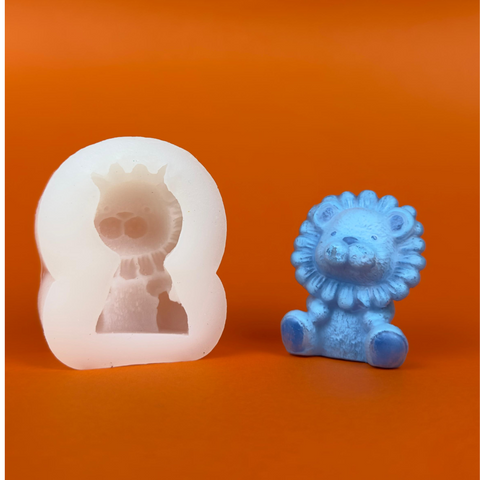 Molde de Leoncito para Vela Mini 3D