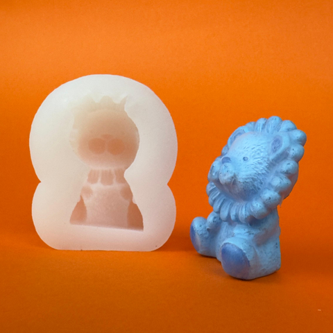 Molde de Leoncito para Vela Mini 3D