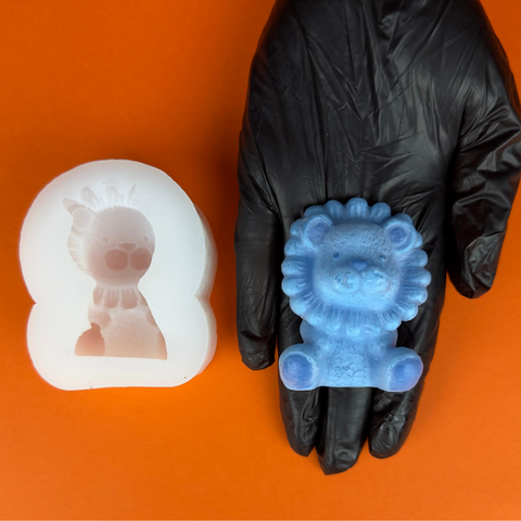 Molde de Leoncito para Vela Mini 3D
