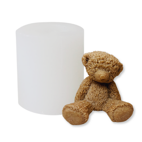 Molde de Silicón Osito de Peluche Sentado Chico