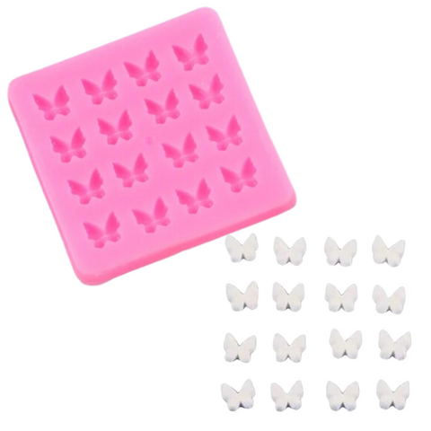 Molde de Silicón Mini Mariposas Decoración Fondant