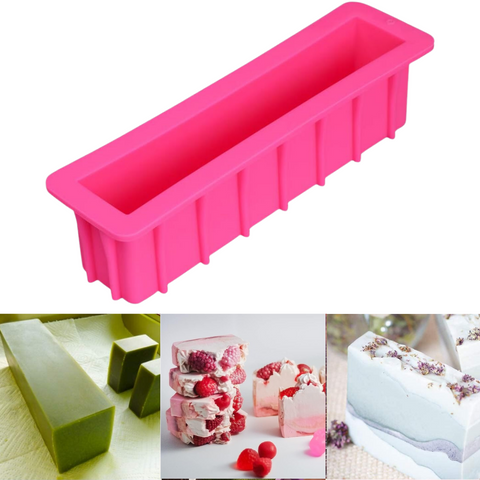 Molde de Silicón Jabonero Rectangular Extra Largo
