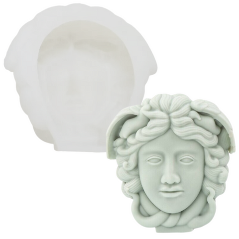 Molde de Silicón Medusa 2D Chico Decorativo