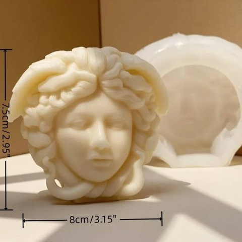 Molde de Silicón Medusa 2D Chico Decorativo