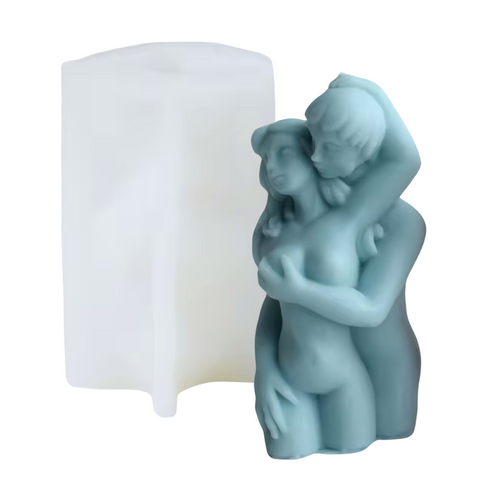 Molde de Silicón Pareja Sexy Abrazo de Amantes 3D
