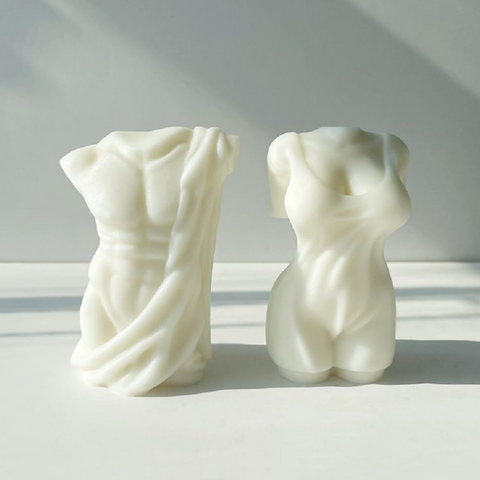Molde de Silicón Cuerpos Humanos Mujer y Hombre Torsos 3D