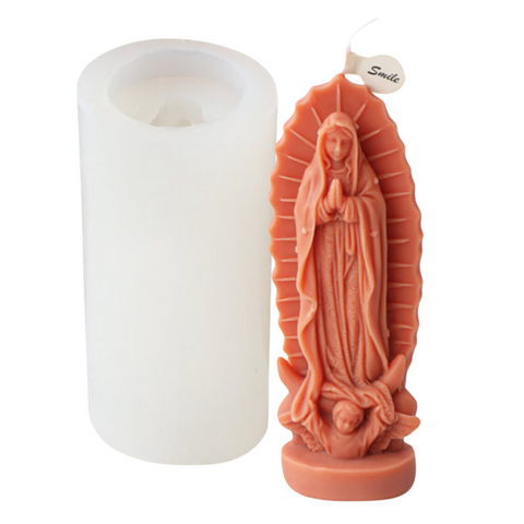 Molde de Silicón Virgen de Guadalupe María Religioso 3D