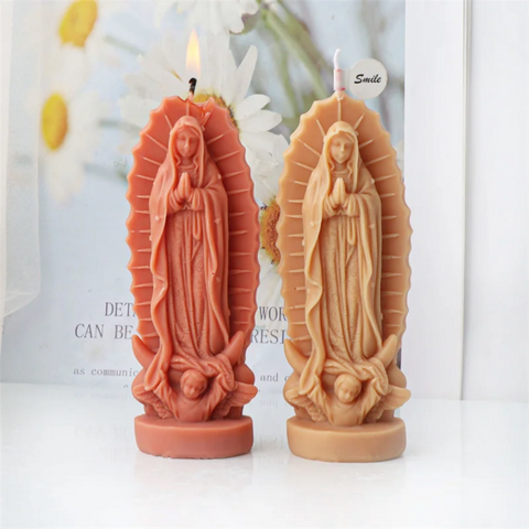 Molde de Silicón Virgen de Guadalupe María Religioso 3D