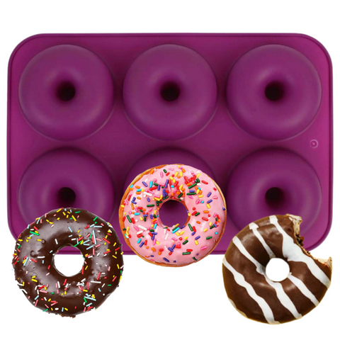 Molde 6 donas para Repostería Molde de Silicón