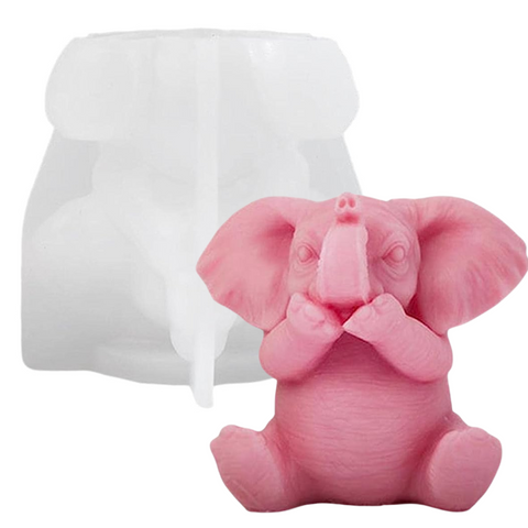 Molde Elefante Vela No Hablo 3D