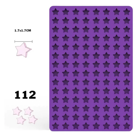 Molde de Silicón Mini Estrellas Gomitas