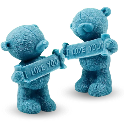 Molde Oso I Love You Osito Amoroso 3D
