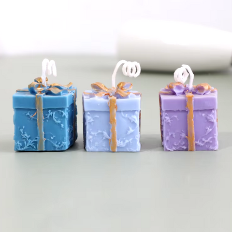 Molde Caja de Regalo con Moño 3D