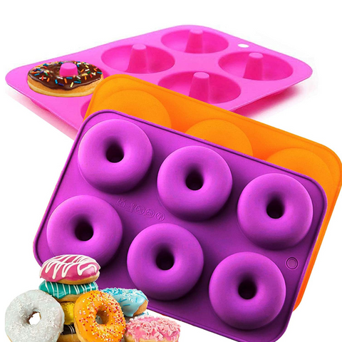 Molde 6 donas para Repostería Molde de Silicón