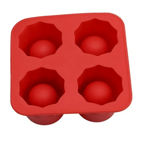 Molde para Shots de hielo 4 Cavidades silicona