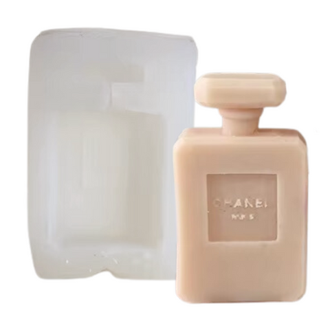 Molde Botella de Perfume 3D de Moda para Vela