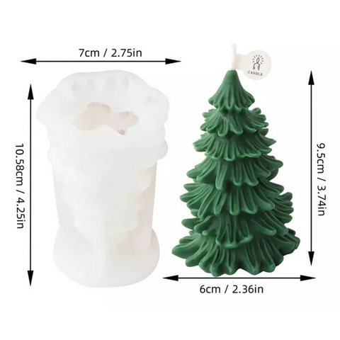Molde Pino con Picos Árbol Navideño Chico