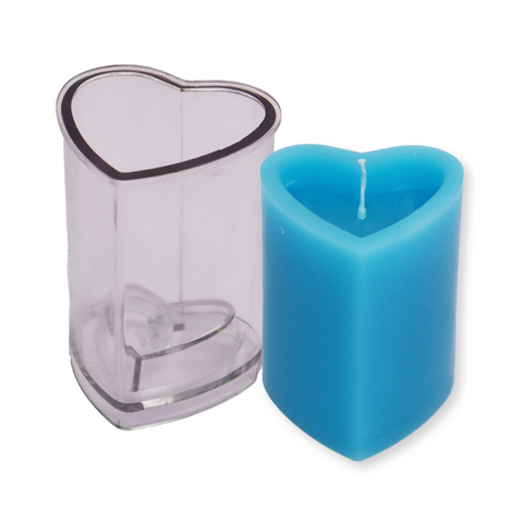 Molde Para Vela de Acrílico Corazón Grande