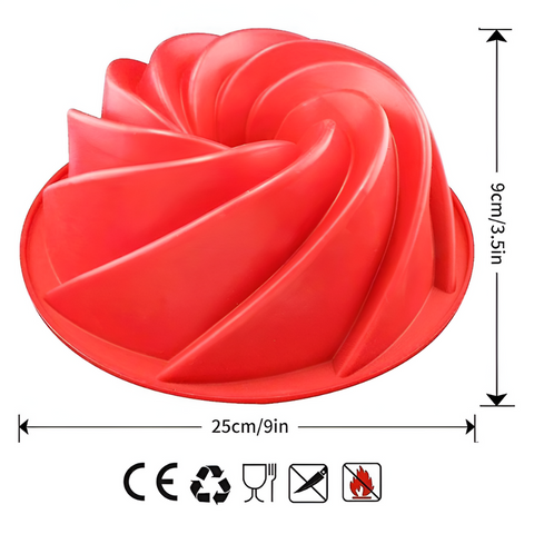 Molde para Gelatina de Rosca en Espiral