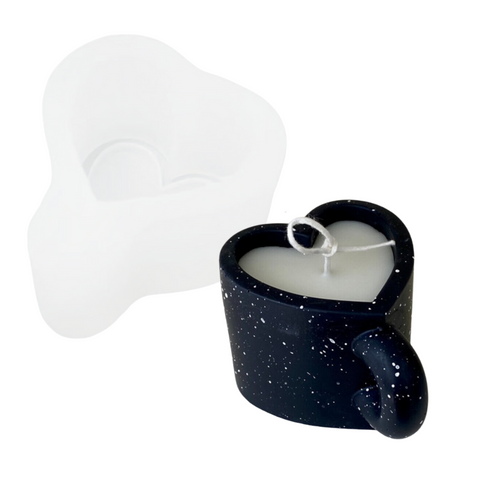 Molde Taza Corazón 3D