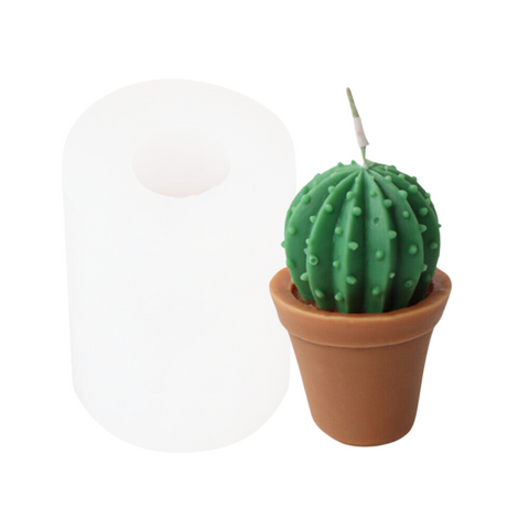Molde Cactus con Maceta 3D