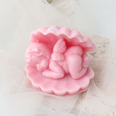 Molde Concha con Ángel 3D Bebé Shell