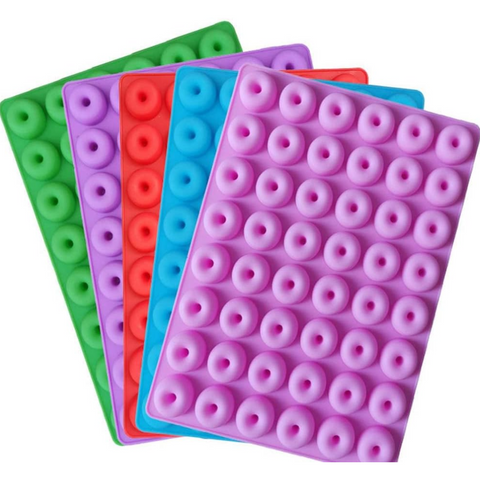 Molde de Mini Donitas de Silicón 48 donitas