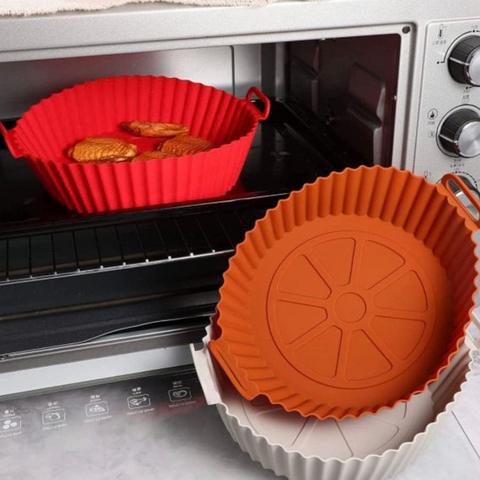 Moldes para Freidora de Aire Circular 3 Pzs de Silicón
