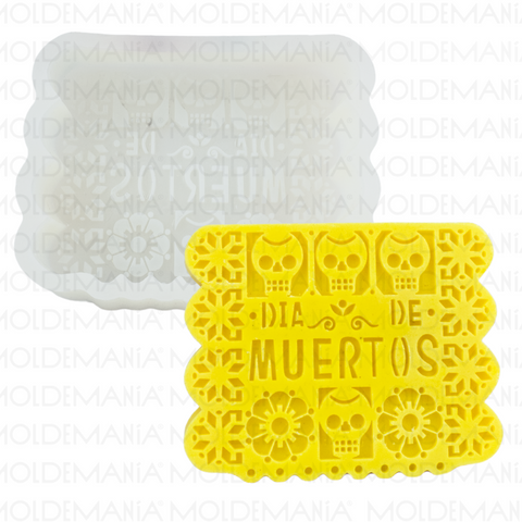 Molde Papel Picado Día de Muertos 2D