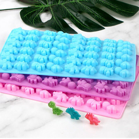 Molde Mini Dinos para Gomitas, Molde de silicón