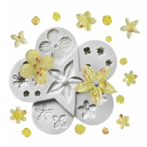Molde Flor de Flores fondant