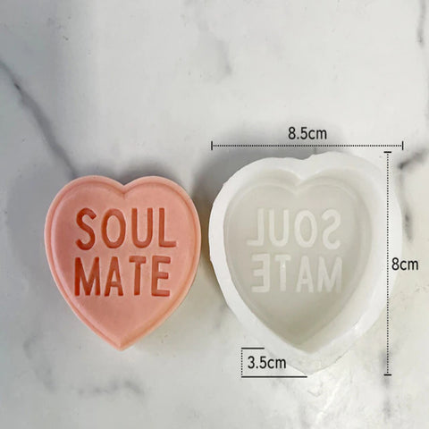 Moldes Corazón con Frases