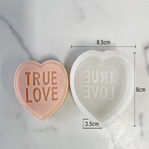 Moldes Corazón con Frases