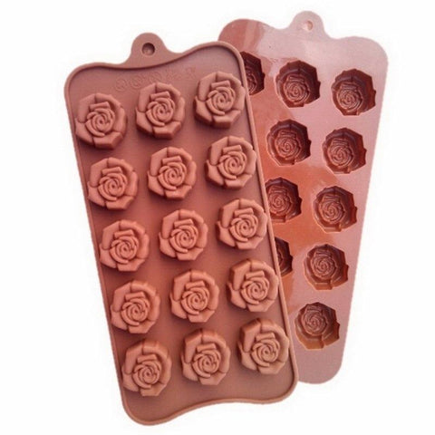 Molde Trufa Botón 15 Rosas