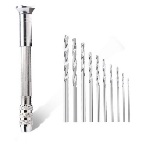 Taladro Manual resina 10 brocas