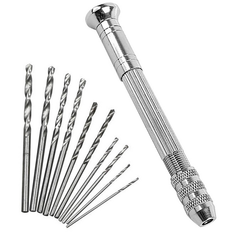 Taladro Manual resina 10 brocas
