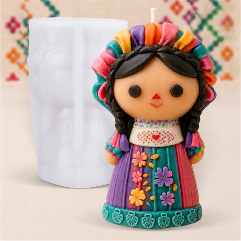 Molde muñeca Lelé 3D