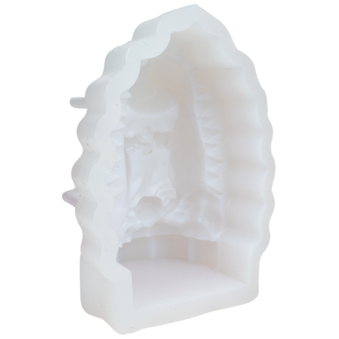 Molde Virgencita Plis 3D 11 cm Molde de Silicón