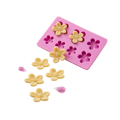 Molde 3D Flores chicas para Vela